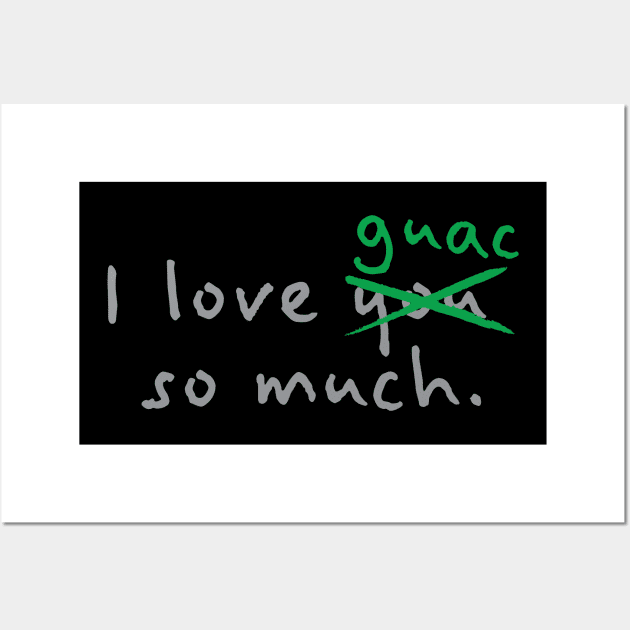 I Love Guac So Much - Guacamole Wall Art by fromherotozero